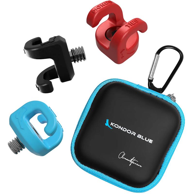 Kondor Blue Mondo Ties Cable Management Clips for Cameras Complete Collection